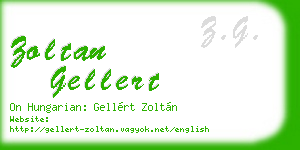 zoltan gellert business card